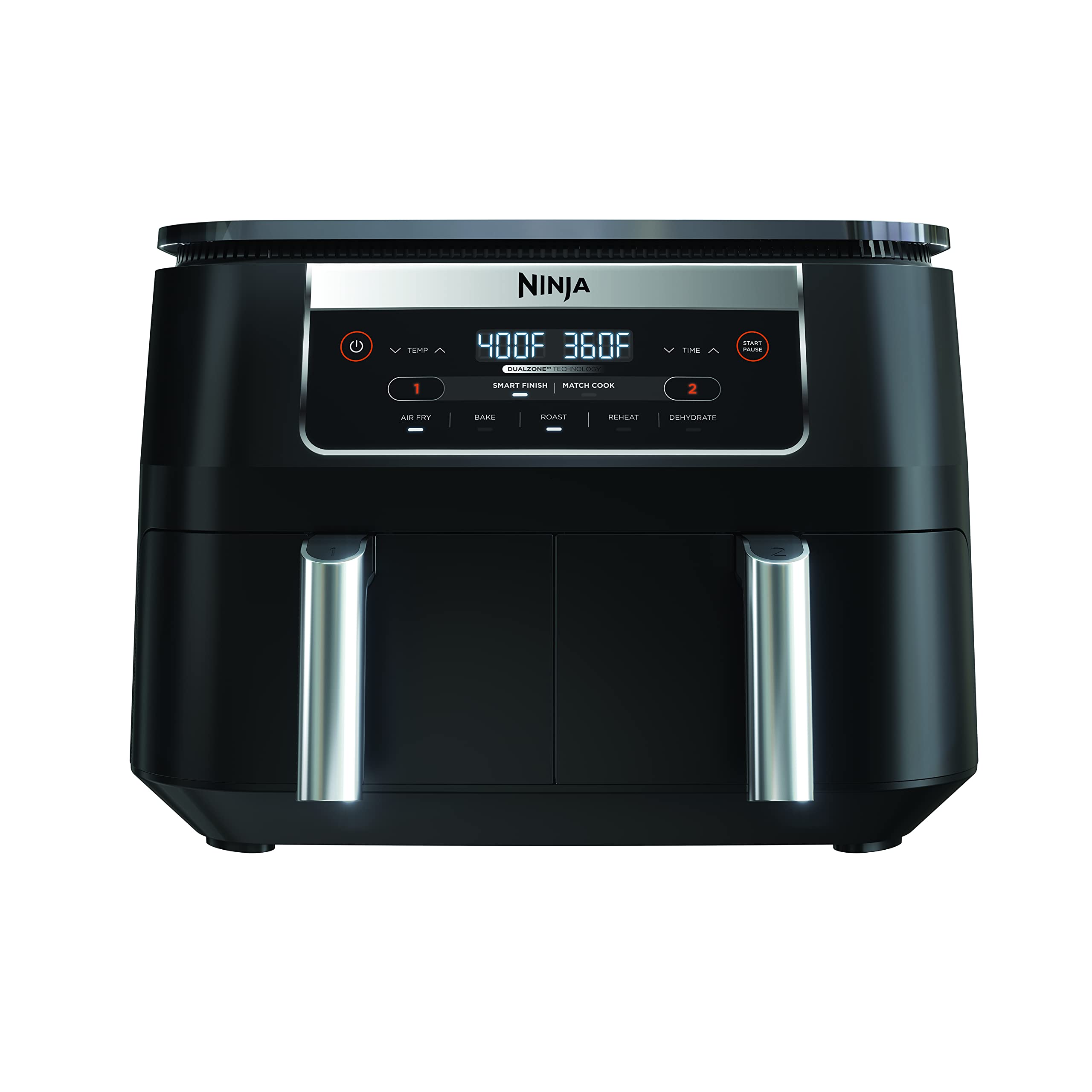 Ninja DZ090 Foodi 6 Quart 5-in-1 DualZone 2-Basket Air Fryer