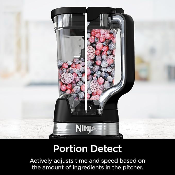 Ninja TB201 Blender – 1800W High-Power Kitchen Blender with 72 oz. Pitcher – Best for Smoothies, Frozen Drinks, Shakes & Veggie Chopping – Black