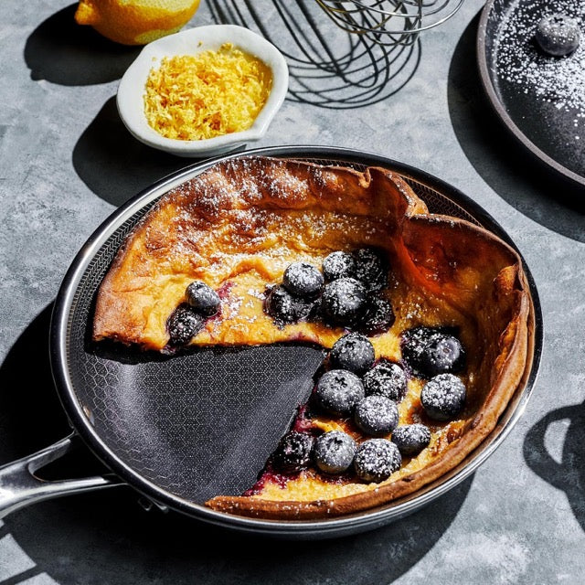 HexClad Hybrid Nonstick 8-Inch Frying Pan with Glass Lid
